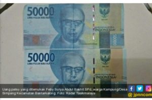 Hati-Hati, Ada Uang Palsu Pecahan Rp 50 Ribu Bereda.. Kenali Ciri-Cirinya