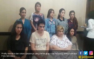 Begini Kronologis Penangkapan Pretty Asmara dan Tujuh Artis Lainnya