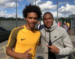 Absen Bela Monaco, Mbappe Ketemu Leroy Sane di Kota Inggris.. Ada Apa??