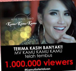 Wow.. Hebat! Lagu Ayu Ting Ting Tembus 1 Juta Viewers