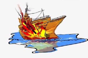 Kapal Dharma Kencana II Dilaporan Terbakar, Nasip 119 Penumpang…..