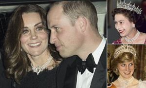 Kate Kenakan Kalung Ratu yang Pernah Dipinjam Putri Diana