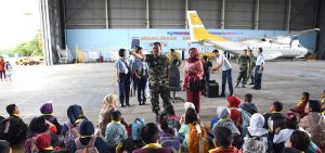 Ikut AMSO 2017, Siswa Sekolah Angkasa Diantar Pakai Pesawat Boeing