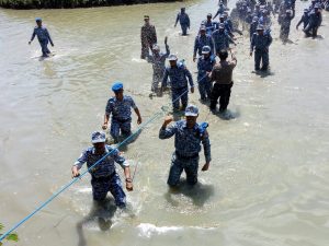 Pembaretan Peserta Bela Negara, Cakka Ikut Turun ke Kolam