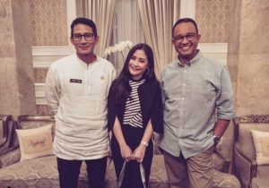 Jumpa Anies-Sandi, Prilly: Semangat Terus, Pak!