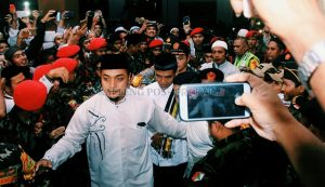 Jamaah di Tabligh Akbar Ustaz Abdul Somad Tumpah Ruah