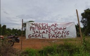 Klaim Tanah Diserobot, Warga di Lutim Tolak Pembangunan Jalan