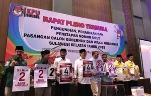 Ini Nomor Urut Paslon Pilgub Sulsel
