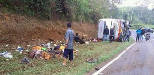 Begini Kronologis Bus Terbalik di Tanjakan Emen