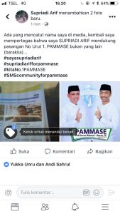 Astaga! Komitmennya Tetap di PAMMASE, Tapi Eks Pengurus Hanura ini Justru Dicatut Dukung Barakka