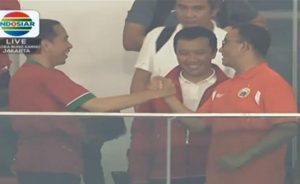 Rayakan Gol Salto Simic, Jokowi Langsung Berdiri Salami Anies
