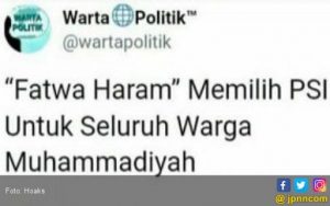 Fatwa Haram Muhammadiyah Pilih PSI tidak Resmi