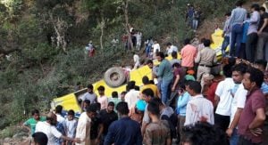 Bus Sekolah di India Masuk Jurang, 27 Murid SD Tewas