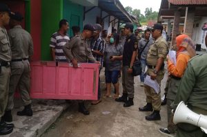 SatpolPP Acak-acak Markas PSK