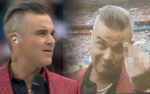 Robbie Williams Ditengarai Acungkan Jari Tengah karena Ini…