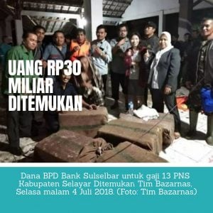 PNS Selayar Bisa Bernafas Lega, Uang Rp30 Miliar Berhasil Ditemukan dalam Keadaan Utuh