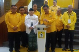Datang ke Markas Beringin, Ma’ruf Amin Ingin Golkar Eksis Kaya Dulu