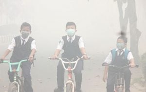 Belum Ada Pembagian Masker, Kabut Asap Malah Tambah Parah