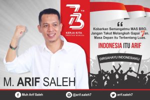 HUT RI ke 73, Arif Saleh Gelorakan Semangat Kemerdekaan