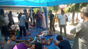 Polres Sidrap Ikut Kurban Tujuh Ekor Sapi