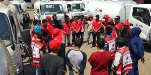 PMI Berangkatkan 7 Mobil Tangki Air ke Sulteng, 7 Lainnya Menyusul