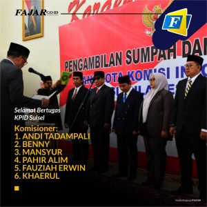 Komisioner KIPD Sulsel Resmi Berganti