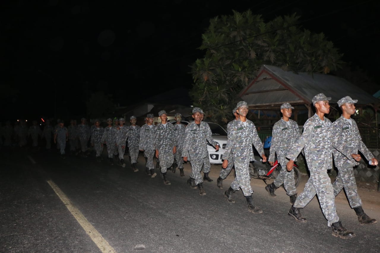 282 Catar Poltekpel Barombong Long March 25 Kilometer