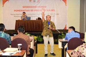 Pemanfaatan Platform Digital, Praktisi Sosmed Imam Wahyudi Isi Materi di Workshop Humas Sulsel