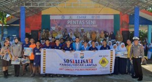 FAJAR Back to School, Polres Pangkep Ikut Sosialisasi Keamanan Lalu Lintas