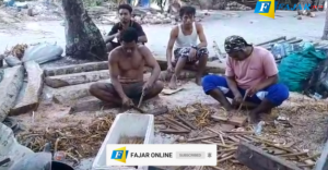 Menengok Proses Pembuatan Kapal Kayu, Masyarakat Pulau Sumanga