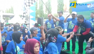 Ribuan Peserta Meriah Fun Wark BPJS Ketenagakerjaan Makassar