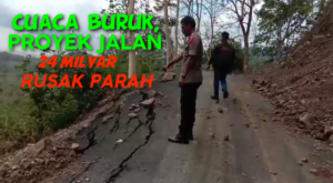 Proyek Jalan Rp24 M Rusak Parah
