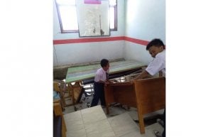 Terjadi Abrasi, Bangunan Sekolah Negeri di Pangkep Amblas