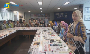 Belajar Jurnalistik, Finalis Putera Puteri Pendidikan Sulsel 2020 Sambangi Fajar