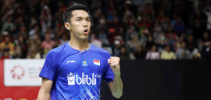 Jonatan Christie Kalah, India Samakan Skor 1-1 di Semifinal BATC 2020