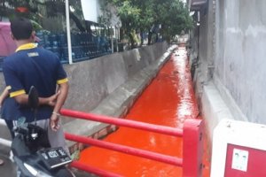 Air Sungai Berubah Orange, Seperti Ini Temuan Polisi