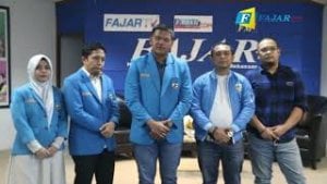 KNPI Berkunjung ke FAJAR, Putra Gubernur Sulsel Pertegas SK Menkumham