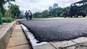 Begini Proses Pemasangan Hotmix Sirkuit Formula E, Simpel Bongkar Pasangnya
