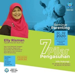 Rangkaian Milad 10 Tahun, SIT Nurul Fikri Makassar Hadirkan Elly Risman