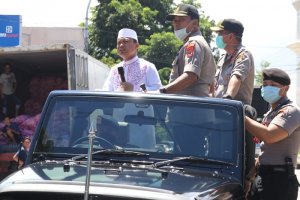 Kapolda Sulsel Sosialiasi Sosial Distance