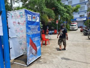 Cegah Covid-19, Biro Pertanian KNPI Sulsel Bangun Ruang Sterilisasi Disinfektan