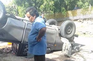 Mobil Pengangkut Kulit Sapi Terbalik, Warga Enggan Melapor ke Polisi
