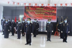 Upacara Hari Bhakti Pemasyarakatan Pakai Protokol Kesehatan