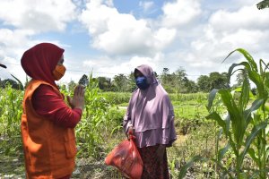 Bupati Indah Kembali Serahkan Bantuan Bencana Banjir di Dua Kecamatan