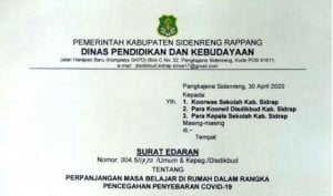 Masa Belajar di Rumah Diperpanjang hingga 1 Juni 2020