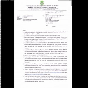 Diperpanjang Lagi, WFH ASN Sidrap Hingga 29 Mei