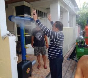 Intens Lakukan Penyemprotan ke Warga, Karang Taruna Sidrap Juga Persembahkan Alat Otomatis Untuk Pemkab Sidrap