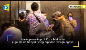 Berani Berkumpul di Warkop? Siap-siap Disiram Mobil Water Canon