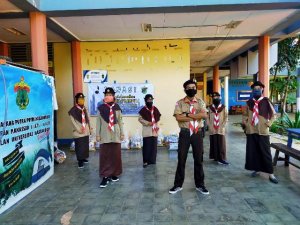 Hadapi Covid-19, Pramuka Unhas Bantu Kebutuhan Pokok Panti Asuhan dan Masyarakat