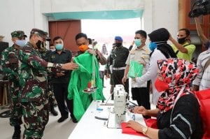 Danrem 141 Toddopuli Apresiasi Penanggulangan Covid-19 di Bantaeng